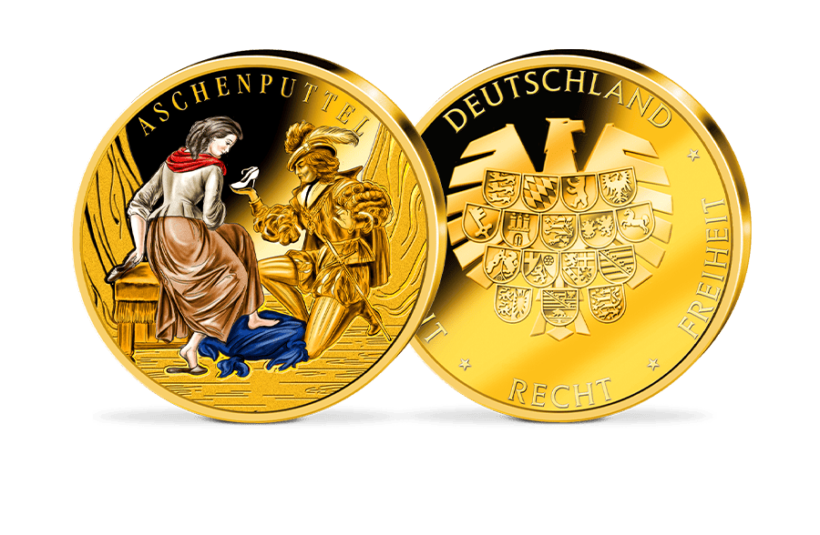 Piedfort-Gedenkprägung Aschenputtel