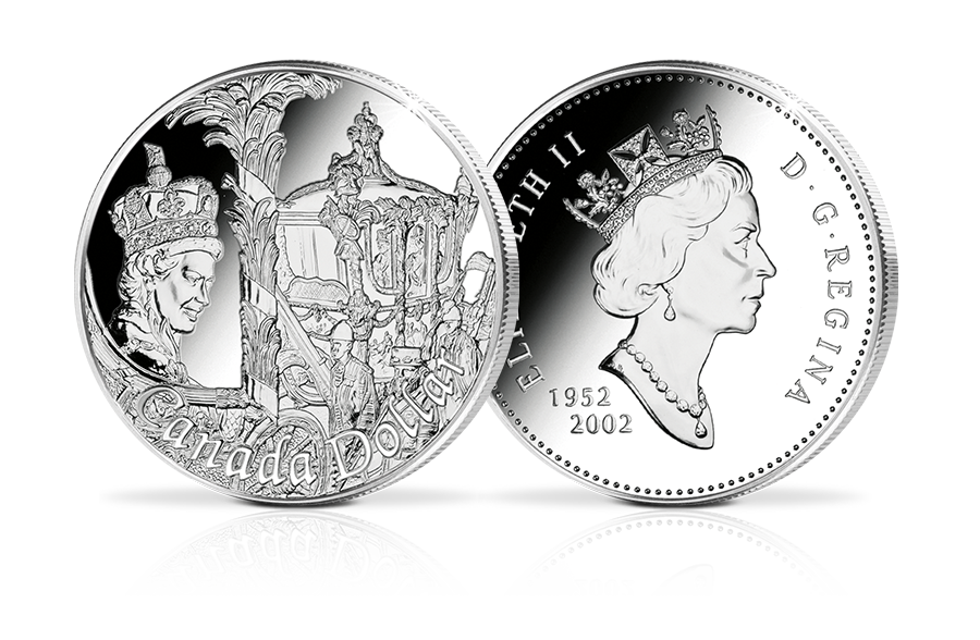 Silber-Dollar Kanada 50 Jahre Thronbesteigung