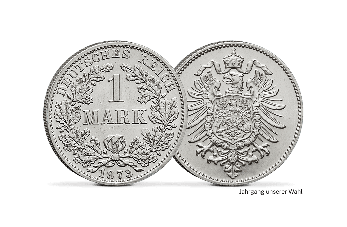 1-Mark-Silbermünze Deutsches Kaiserreich - Kleiner Adler 