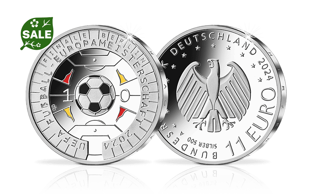 11-Euro-Münze Fußball-Europameisterschaft 2024 in PP
