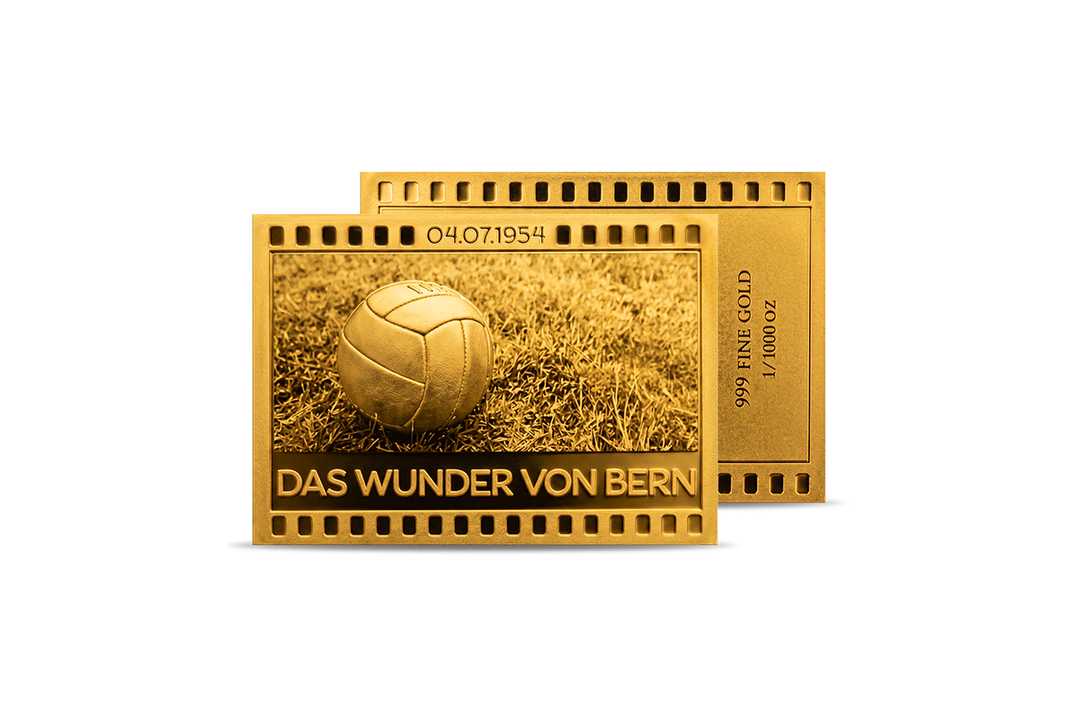 Gold-Münzbarren Das Wunder von Bern