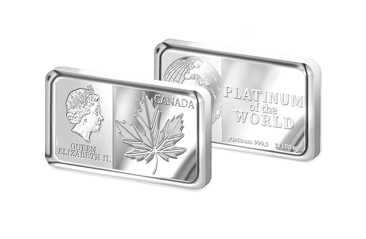 Platinbarren Canada - Maple Leaf