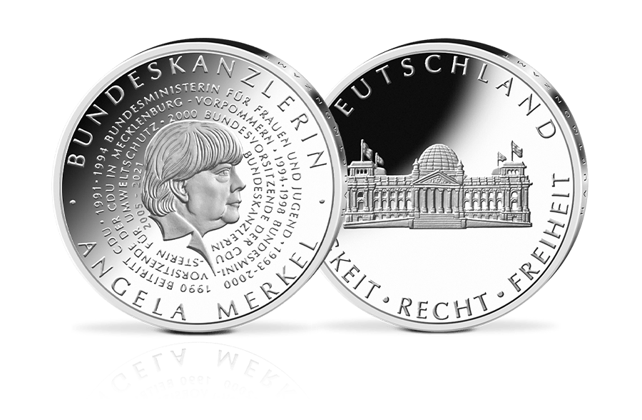 Silber-Gedenkprägung Angela Merkel