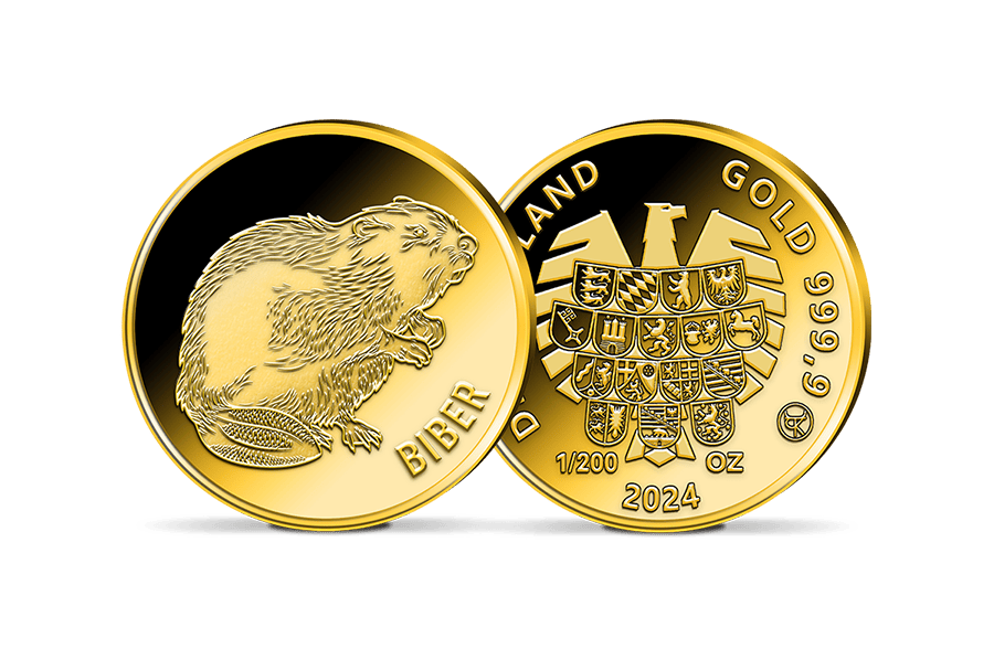 Gold-Gedenkprägung Biber Gold-Gedenkprägung Biber