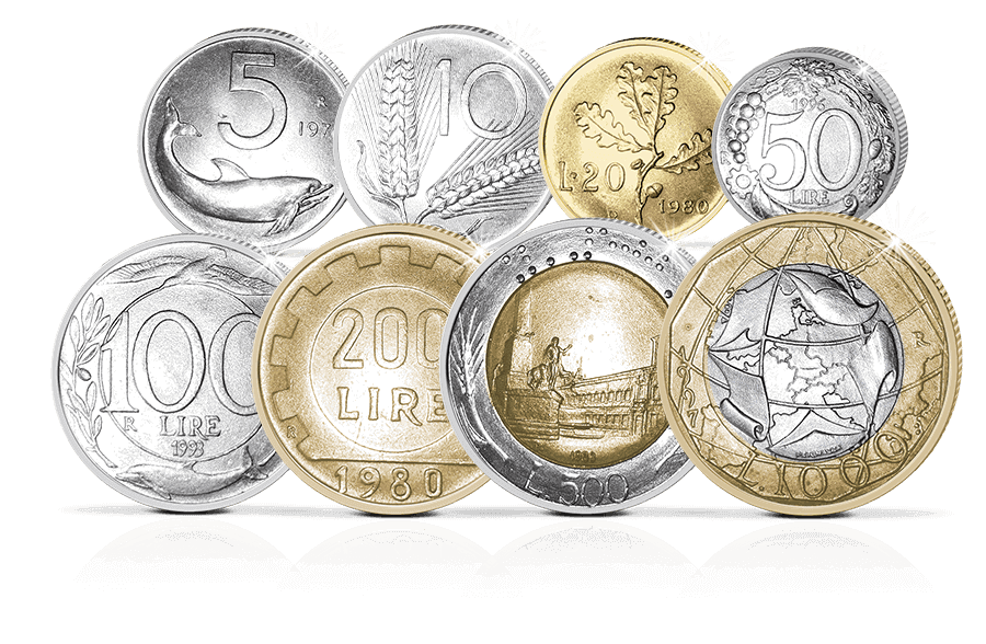 Lire-Kursmünzensatz Italien Lire-Kursmünzensatz Italien