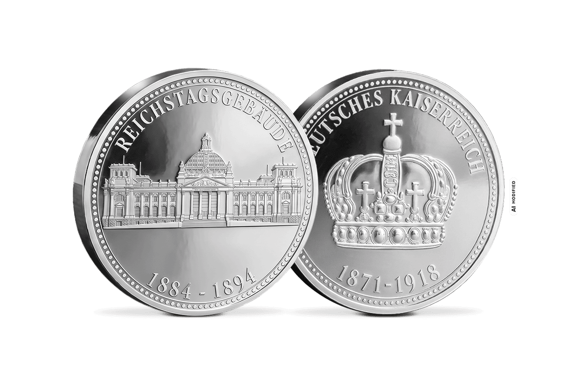 Silber-Gedenkprägung Reichstagsgebäude