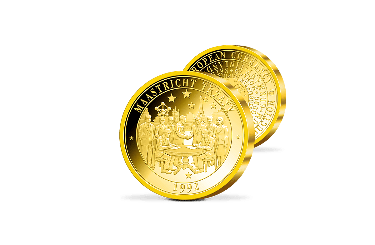 Piedfort-Gedenkprägung Vertrag von Maastricht