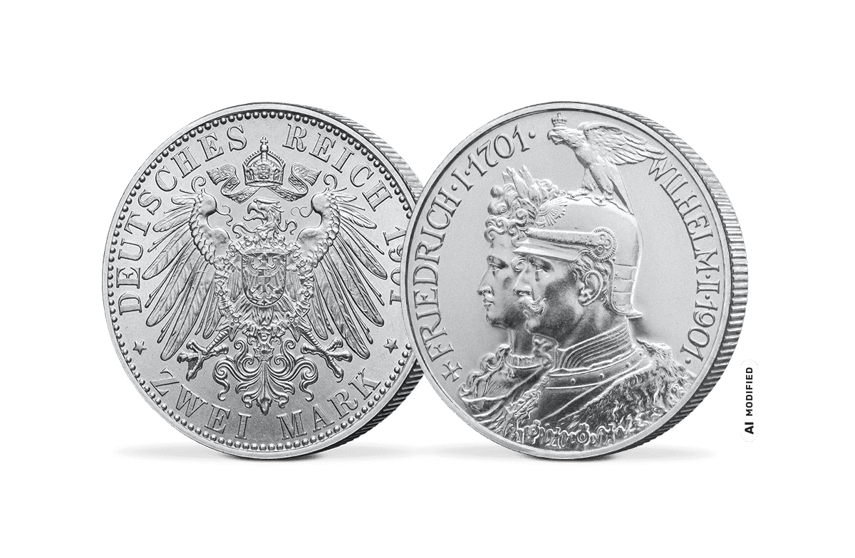 2 Mark 200 Jahre Königreich J. 105