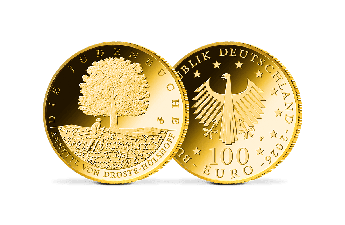 100-Euro-Goldmünze Deutschland Meisterwerke dt. Literatur - Die Judenbuche