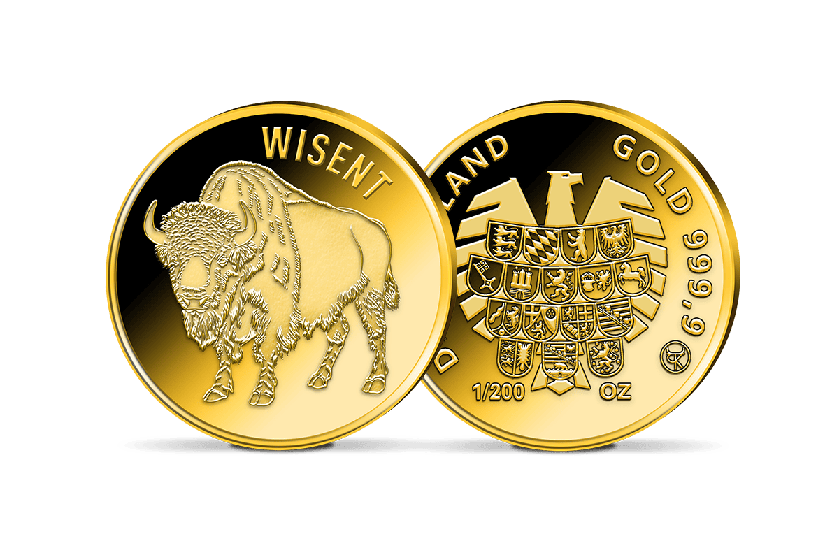 Gold-Gedenkprägung Wisent
