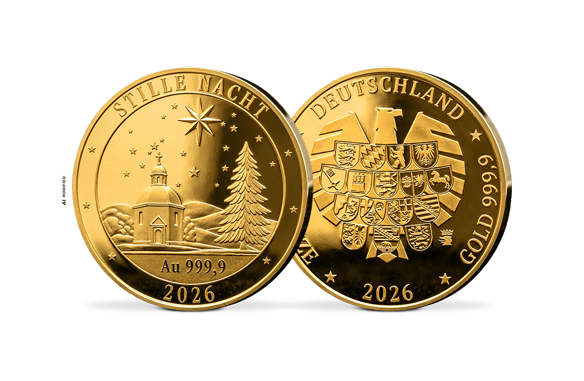 Gold-Gedenkprägungen Stille Nacht