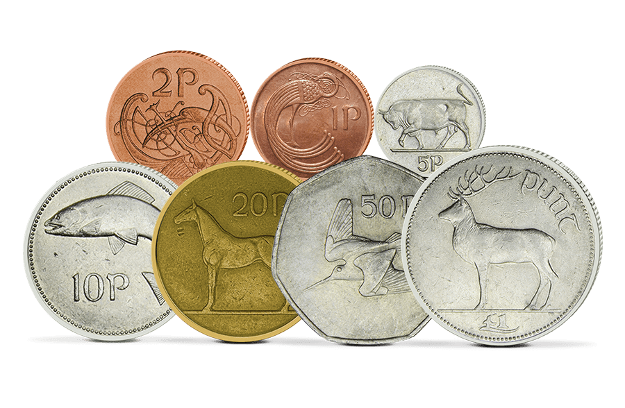 Kursmünzensatz Irland 1970-2000