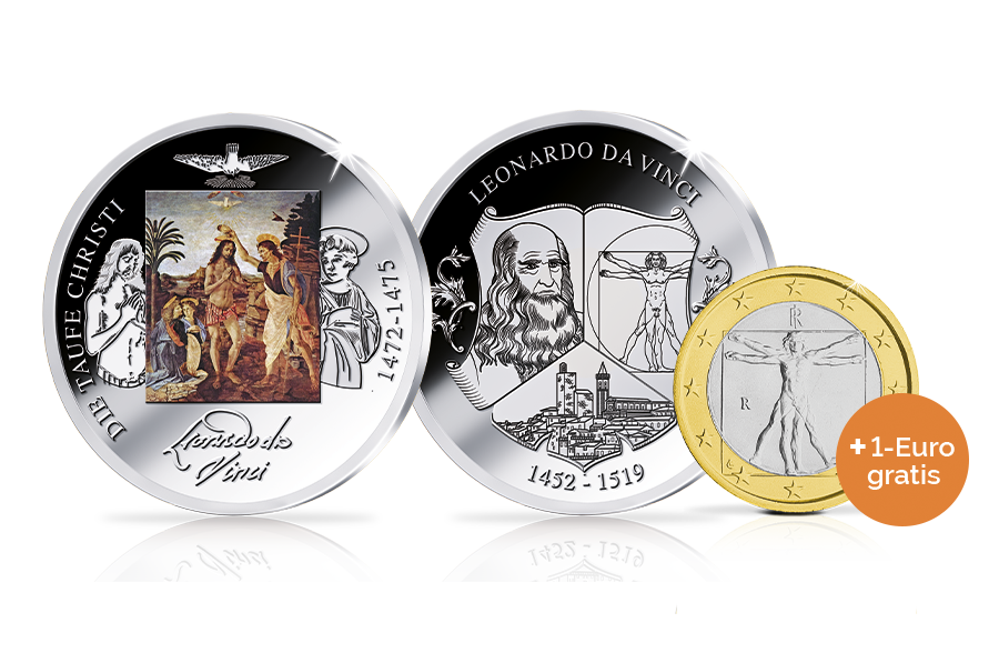 Sonder-Gedenkprägung Taufe Christi + 1 Euro gratis