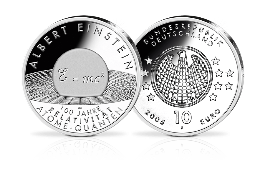10-Euro-Münze Albert Einstein 10-Euro-Münze Albert Einstein