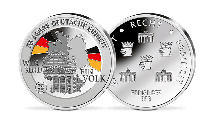 Silber-Gedenkprägung 35 Jahre Deutsche Einheit