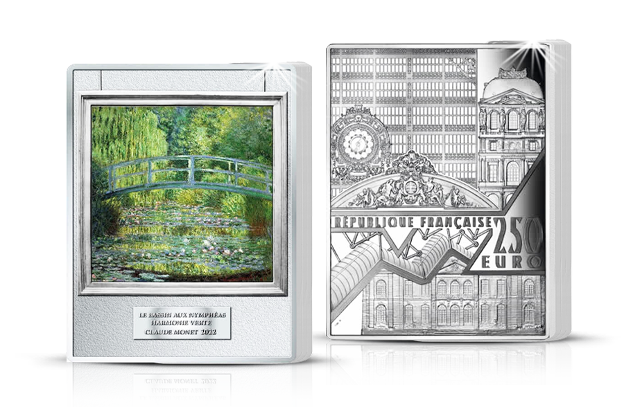250-Euro-Silbermünze Claude Monet Der Wasserlilienteich 250-Euro-Silbermünze Claude Monet Der Wasserlilienteich