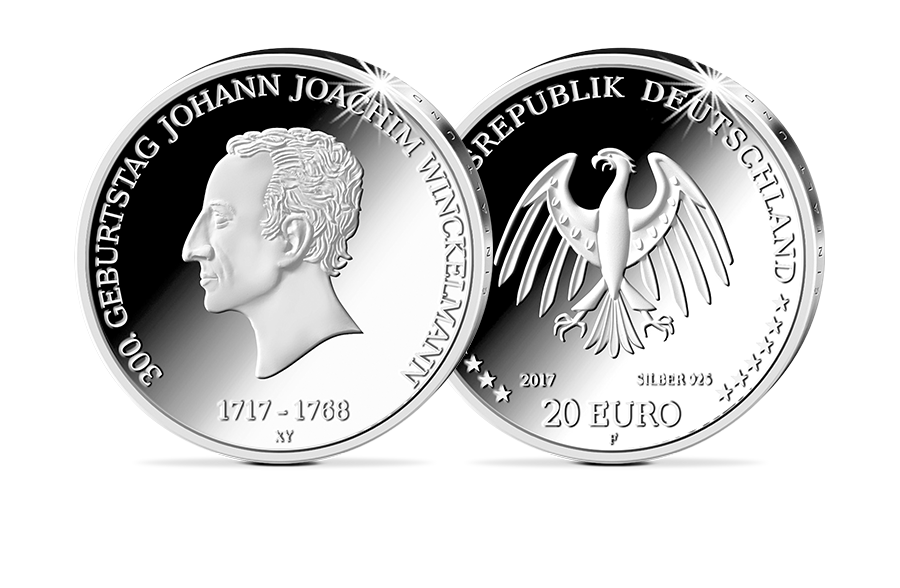 20-Euro Münze 300. Geburtstag Johann J. Winckelmann 20-Euro Münze 300. Geburtstag Johann J. Winckelmann
