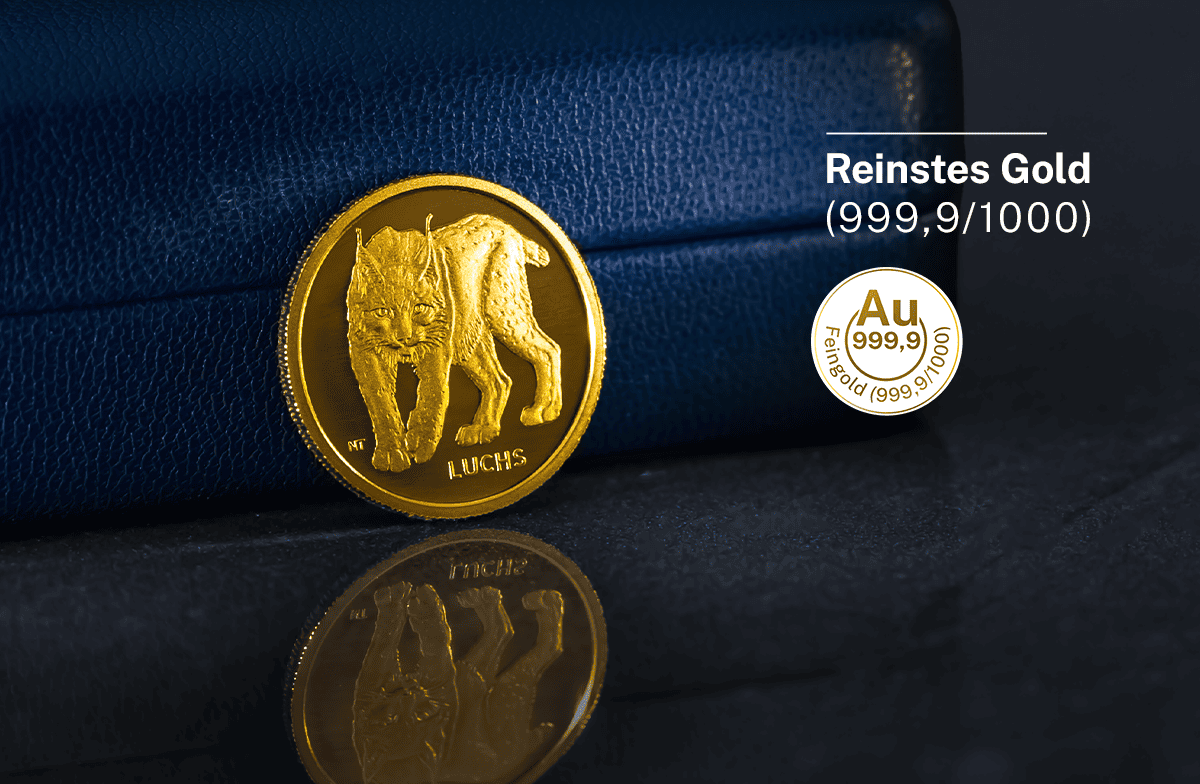 20-Euro-Goldmünze Deutschland Rückkehr der Wildtiere Luchs