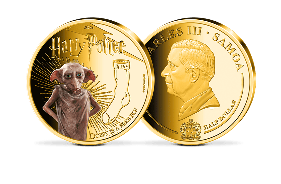 Offizielle Gedenkmünze - Dobby ist ein freier Elf