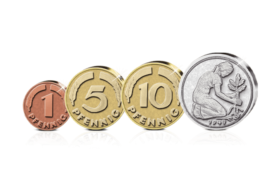 Kursmünzensatz Bundesrepublik 1948-1949 Kursmünzensatz Bundesrepublik 1948-1949