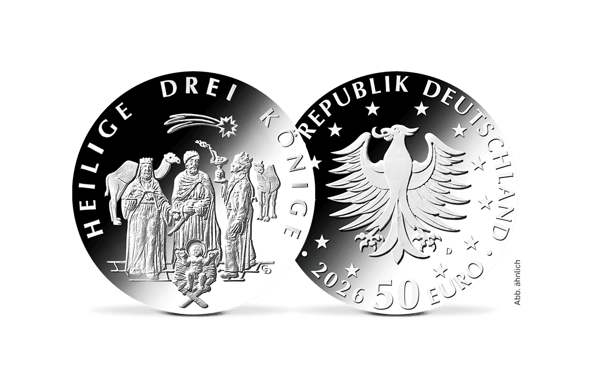 50-Euro-Silbermünze Heilige Drei Könige