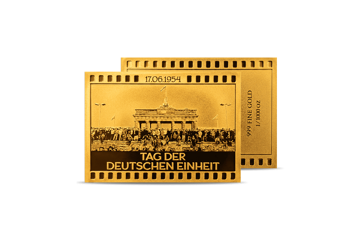 Gold-Münzbarren Tag der Deutschen Einheit