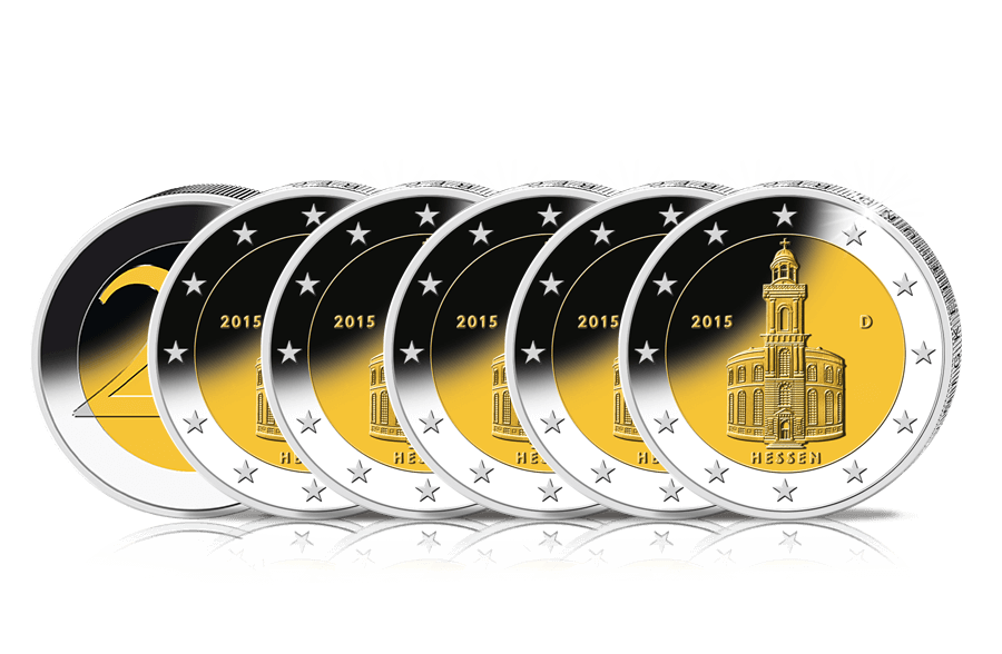 2-Euro-Münz-Komplett-Satz 2015: Hessen 2-Euro-Münz-Komplett-Satz 2015: Hessen