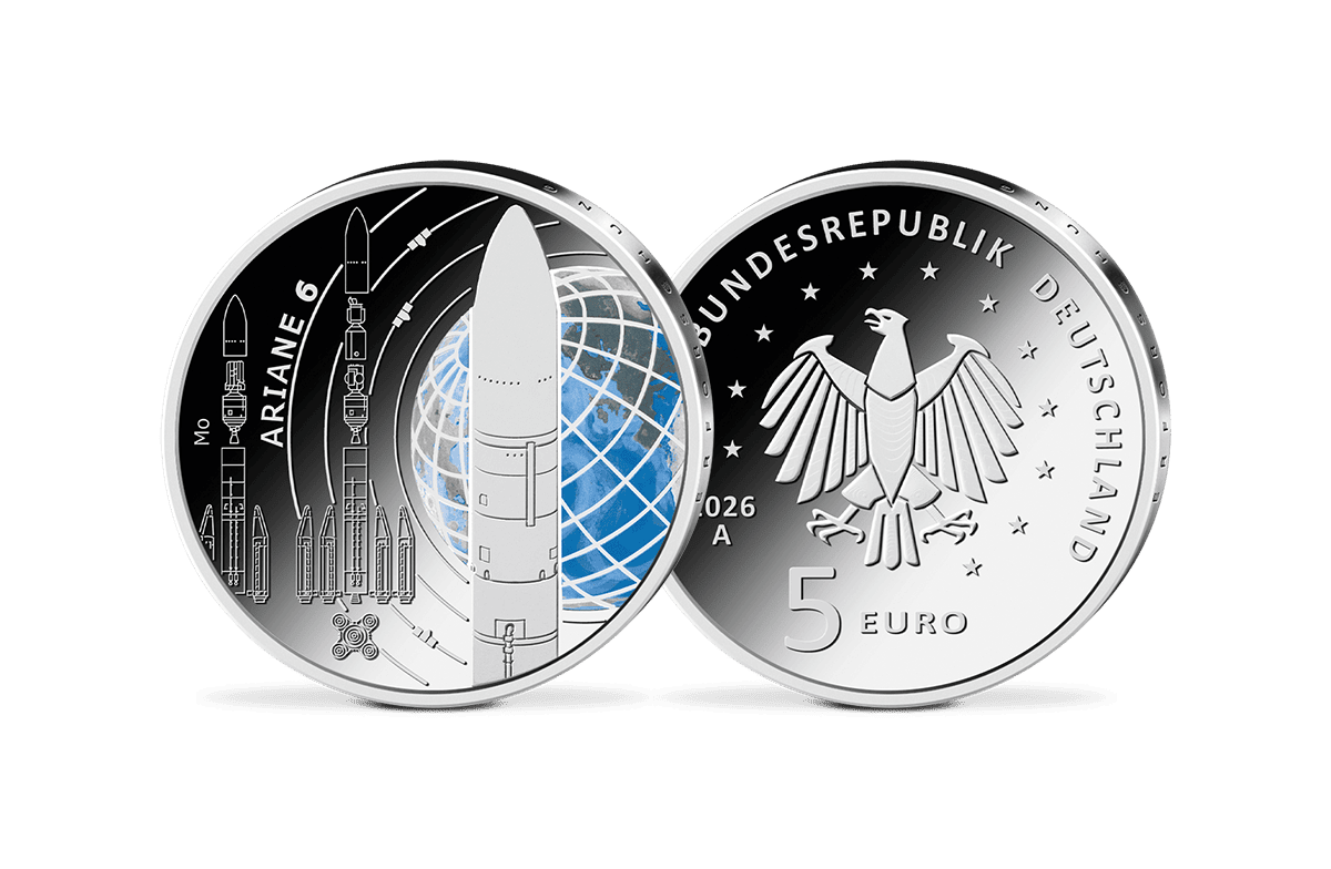 5-Euro-Münze Ariane 6 - A, D, F, G, J