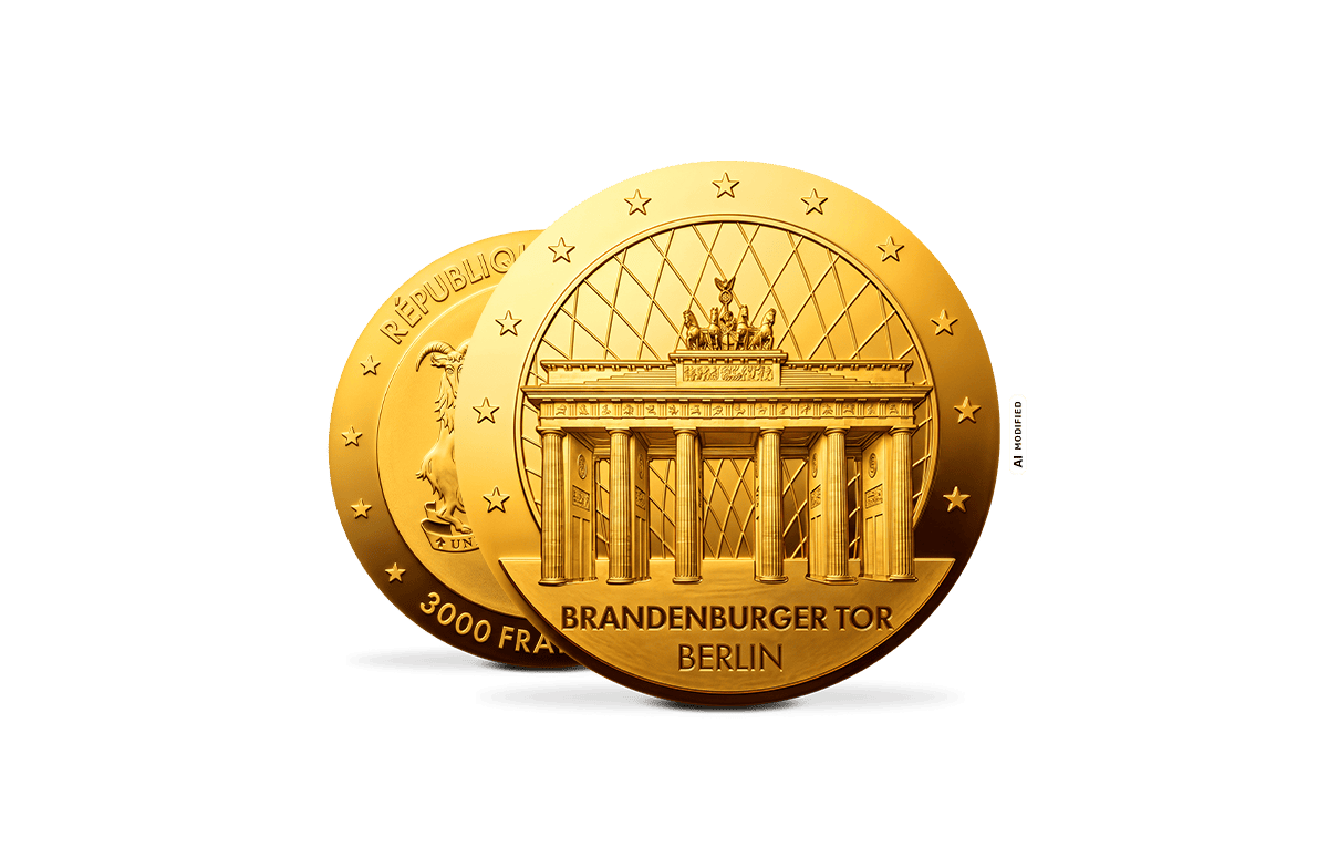 Goldmünze Brandenburger Tor Berlin