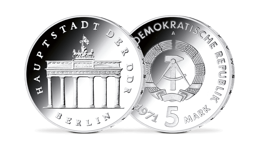 5-Mark-Münze der DDR 1971 - Brandenburger Tor