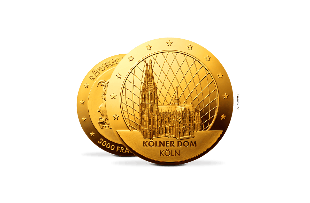 Goldmünze Kölner Dom
