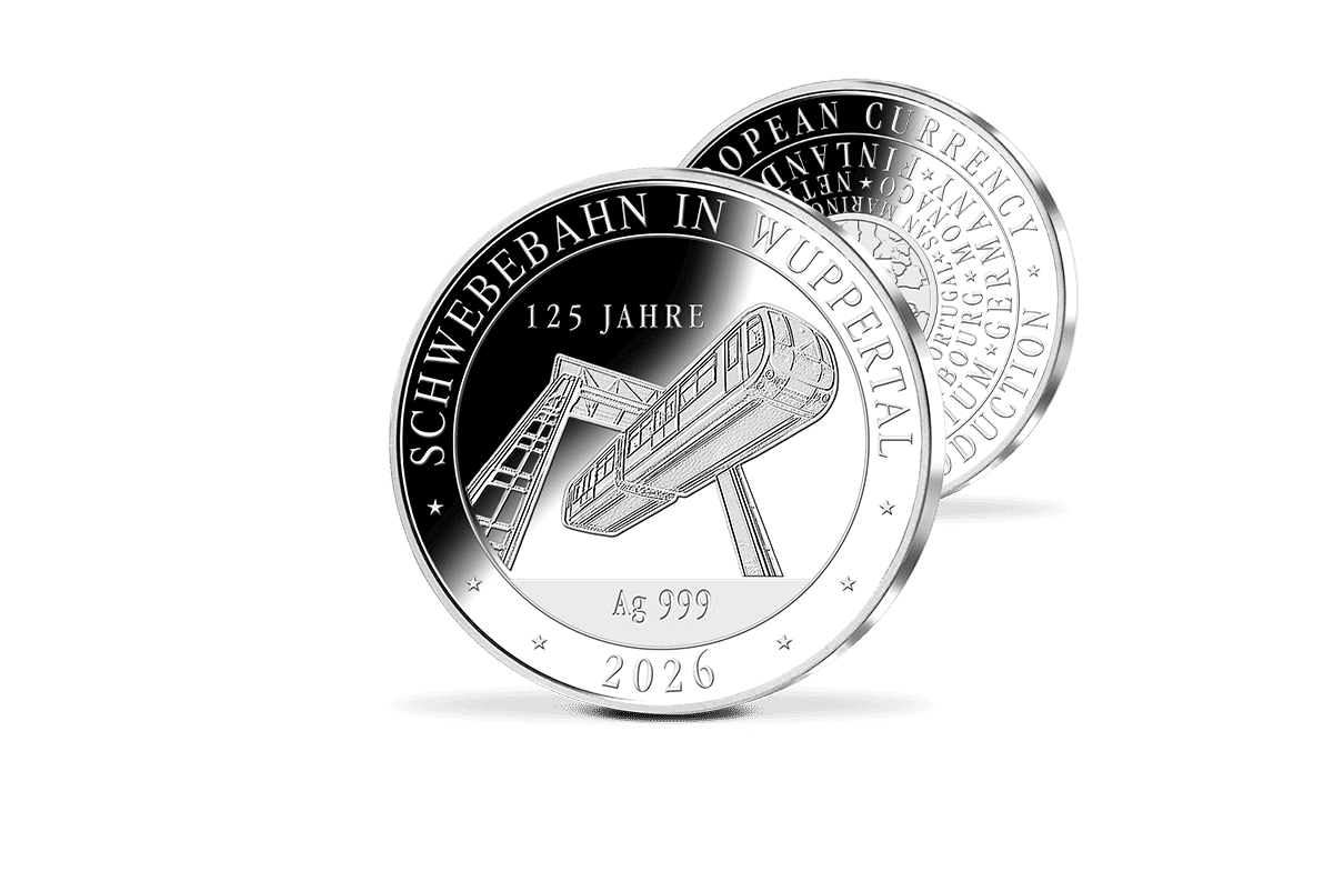 Silber-Gedenkprägung - 125 Jahre Schwebebahn in Wuppertal