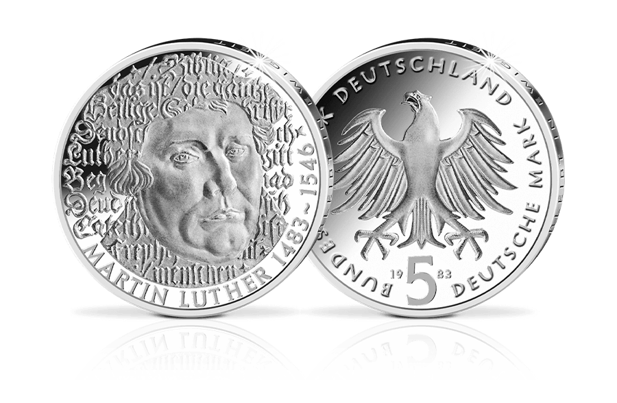 5-DM-Münze Martin Luther 5-DM-Münze Martin Luther