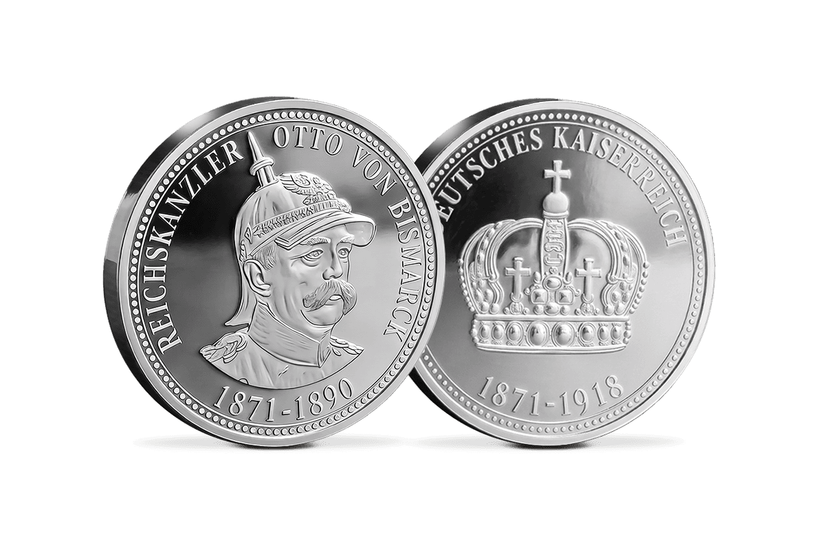 Silber-Gedenkprägung Reichskanzler Otto von Bismarck