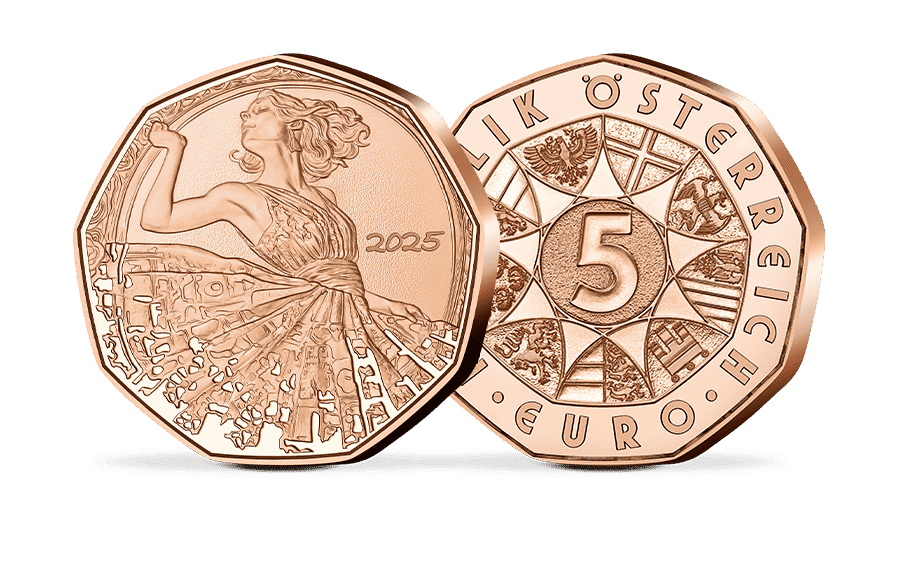 5-Euro-Neujahrsmünze Österreich Tanz dich frei 2025 5-Euro-Neujahrsmünze Österreich Tanz dich frei 2025