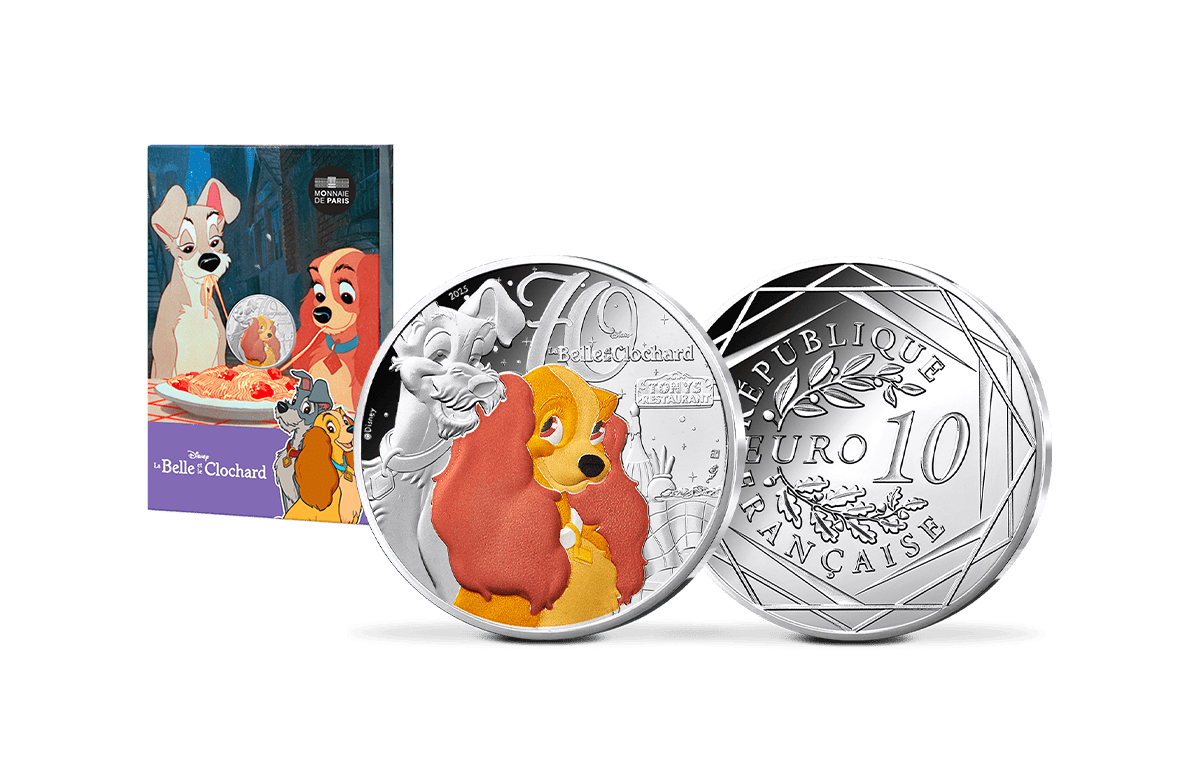  10-Euro-Silbermünze Frankreich – Susi und Strolch™