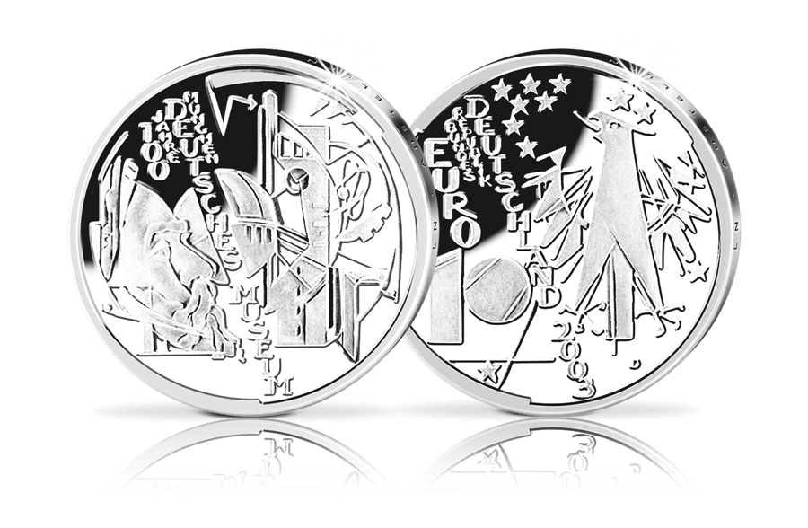 10-Euro-Münze 100 Jahre Deutsches Museum München in PP