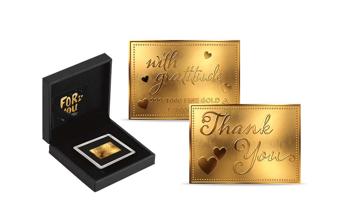Goldbarren Thank you