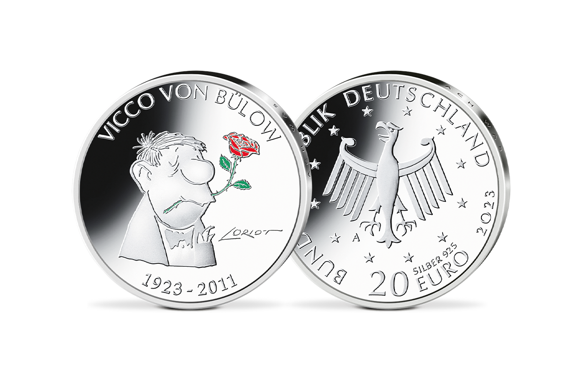 20-Euro-Münze Geburtstag Vicco von Bülow