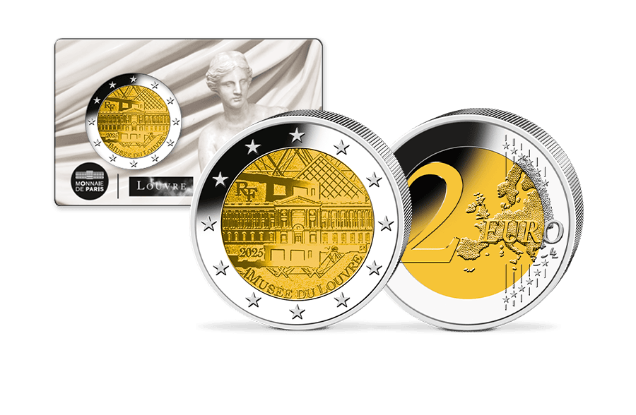 2-Euro-Gedenkmünze Frankreich - Musée du Louvre - La Vénus de Milo