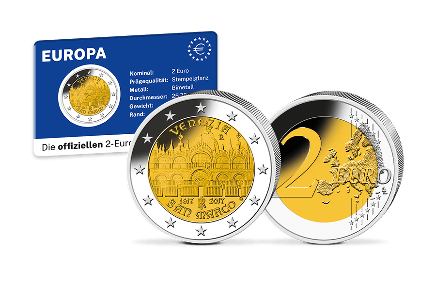 2-Euro-Gedenkmünze Italien - 400 Jahre Basilica di San Marco