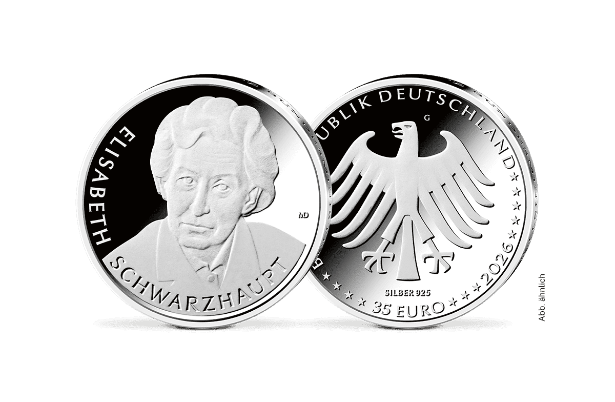 35-Euro-Silbermünze 2026 Elisabeth Schwarzhaupt