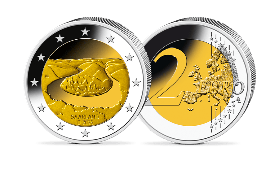 2-Euro-Gedenkmünze Saarland – Saarschleife 2-Euro-Gedenkmünze Saarland – Saarschleife