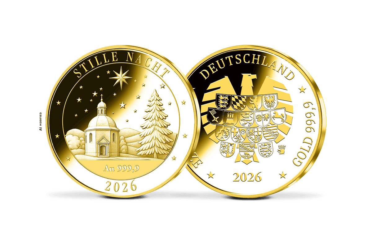 Gold-Gedenkprägungen Stille Nacht