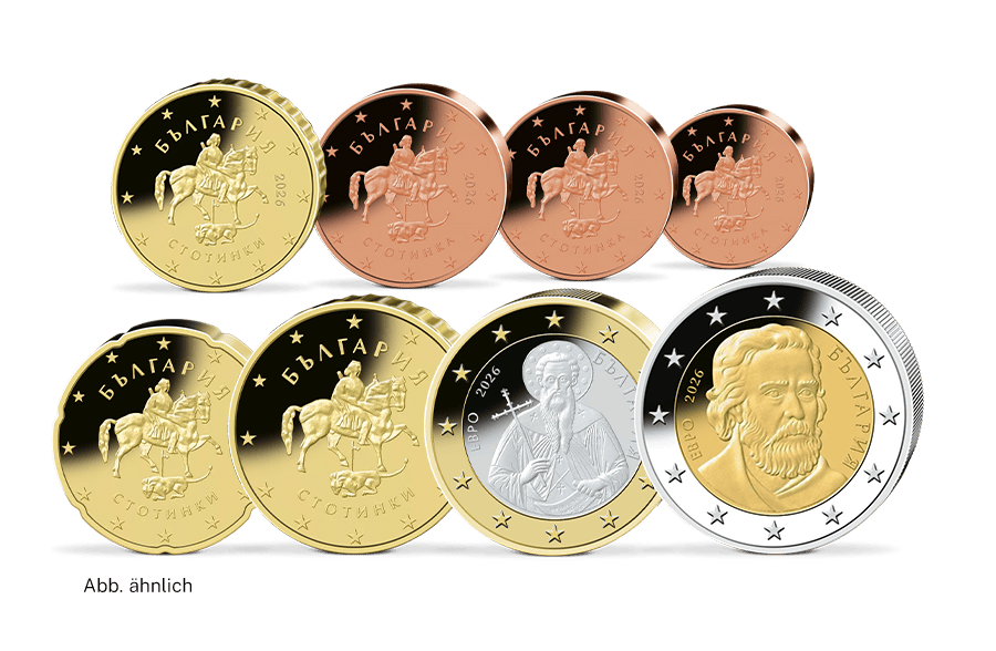 Der erste Euro-Kursmünzensatz Bulgarien 2026
