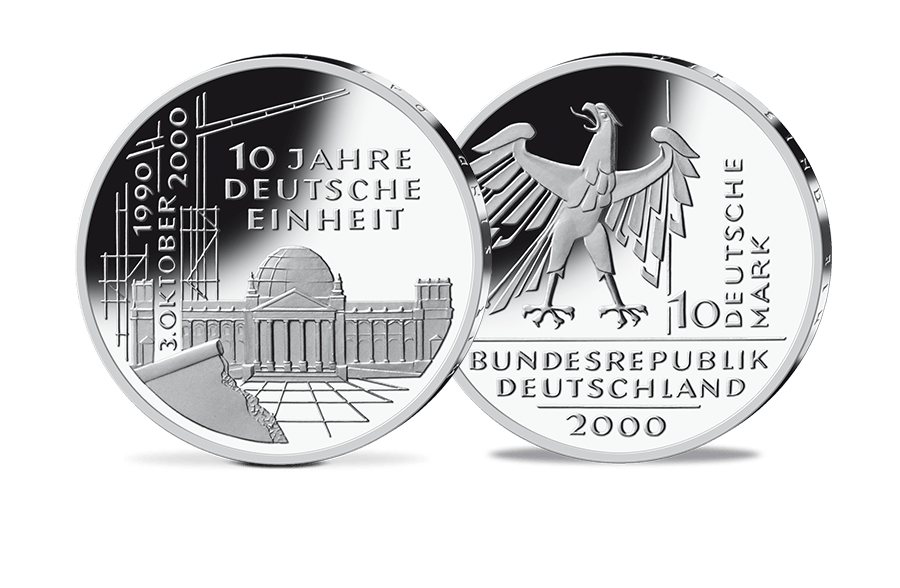 10-DM-Münze 10 Jahre Deutsche Einheit