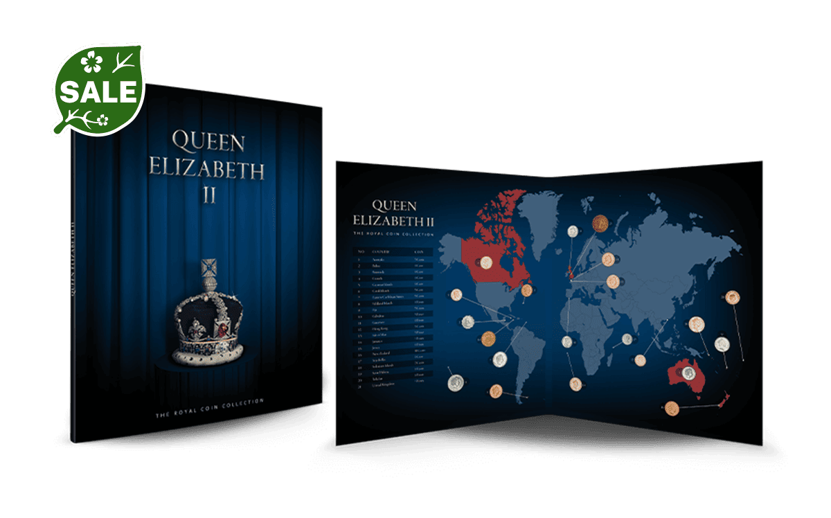 21 Münzen Königin Elisabeth II. aus 21 Ländern im Folder ✓ diverse Metalle ✓ Limitierte Ausgabe ✓ Unzirkuliert ✓ Großbritannien ✓ Jetzt bei BTN sichern!