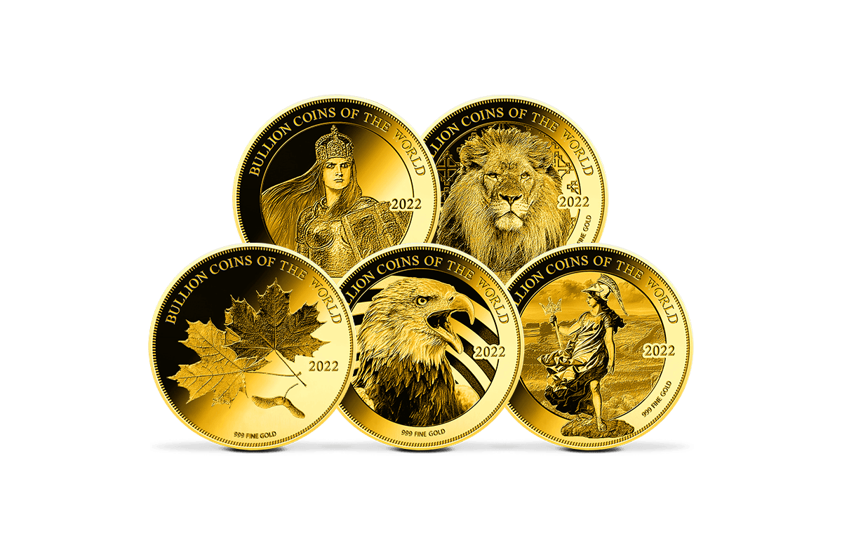 Premium-Set Goldmünzen zu den berühmtesten Anlagemünzen