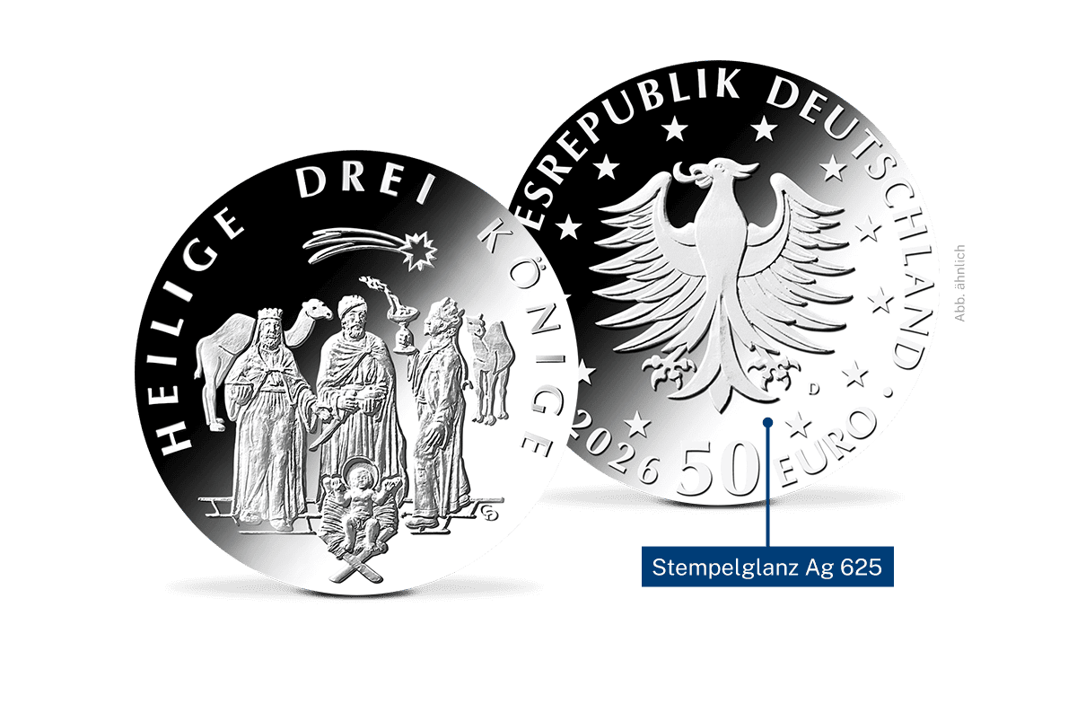 50-Euro-Silbermünze Heilige Drei Könige