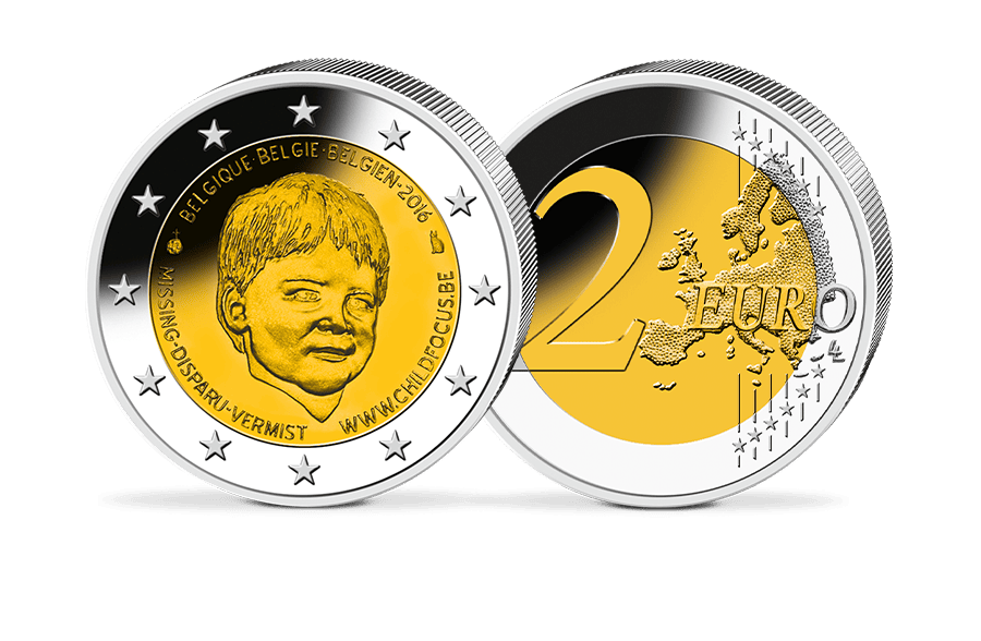2-Euro-Gedenkmünze Belgien - Child Focus 